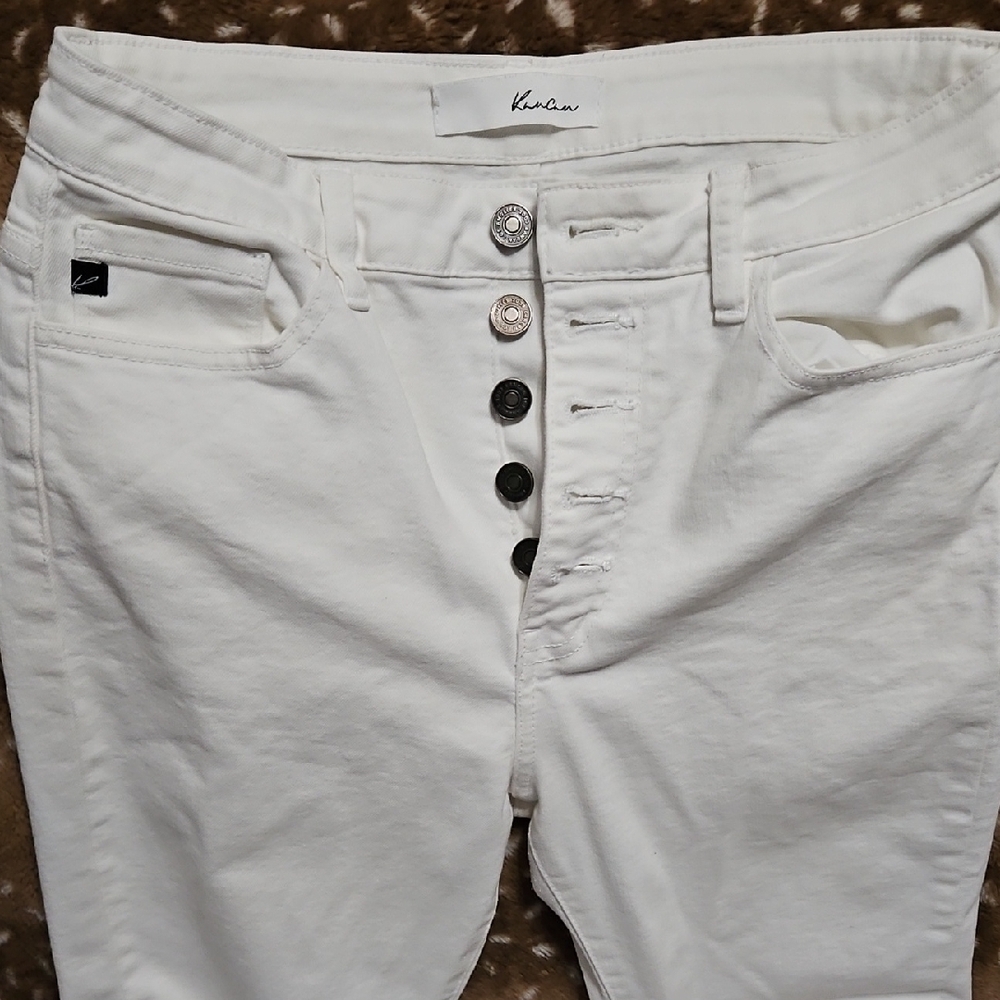 KanCan Women's White Skinny Jeans